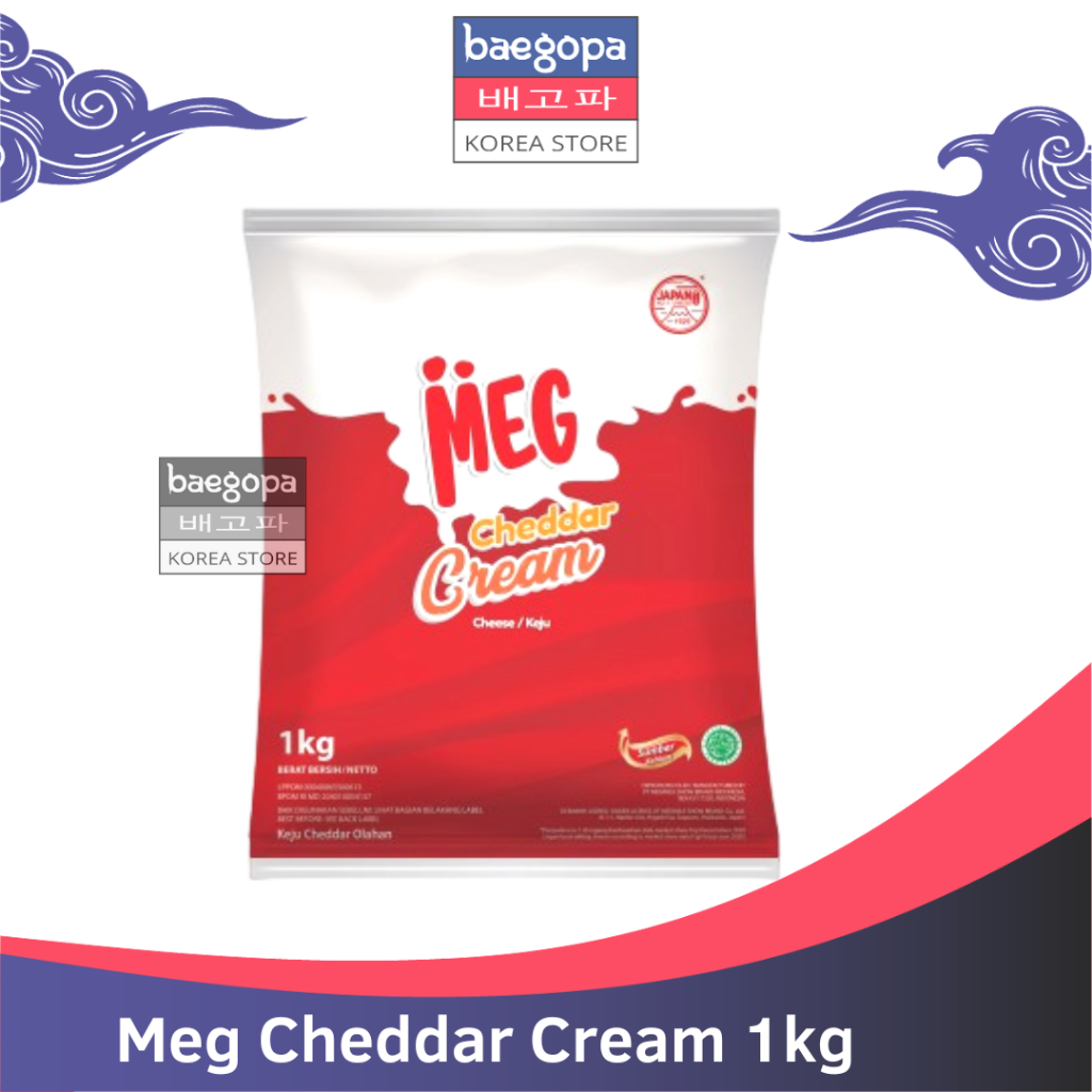 

MEG CHEESE Keju Cheddar Cream 1 Kg Halal │ Cheddar