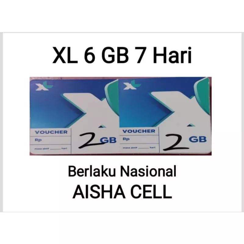 Voucher XL 6,5 GB 7 Hari Nasional