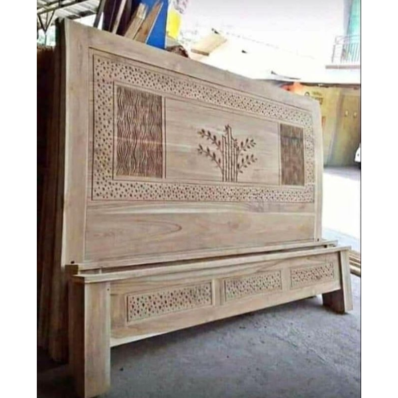 DIPAN MINIMALIS TEMPAT TIDUR UKIR KAYU JATI