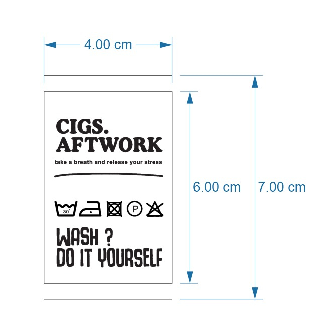 

label satin printing CIGS AFTWORK