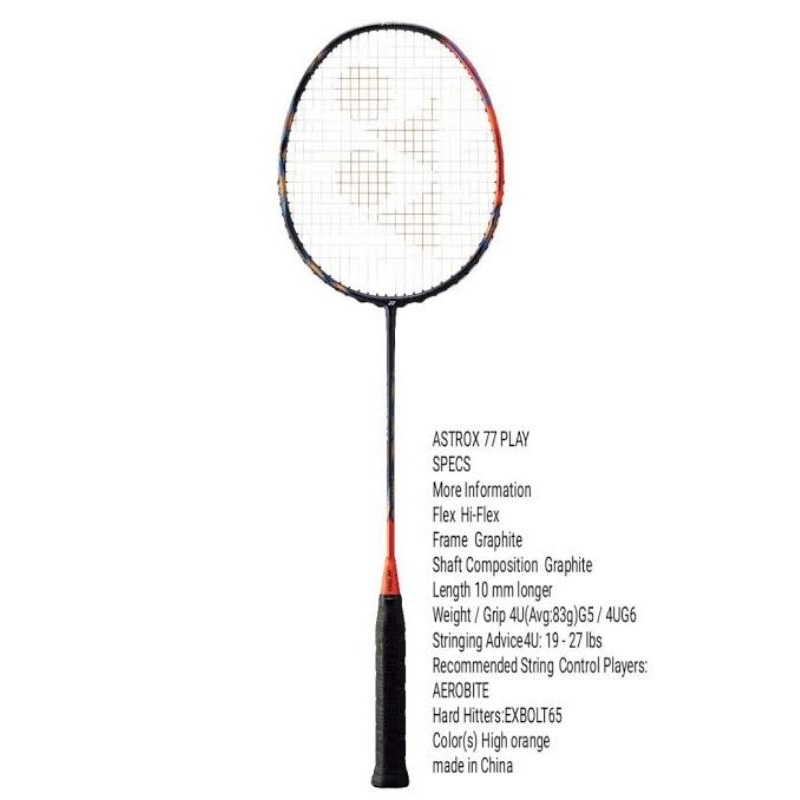 Raket Yonex Astrox 77 Play Original