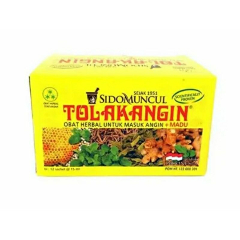 TOLAK ANGIN CAIR isi 12 SACHET SIDOMUNCUL / TOLAK ANGIN MADU / TOLAK ANGIN SIDOMUNCUL / TOLAK ANGIN 