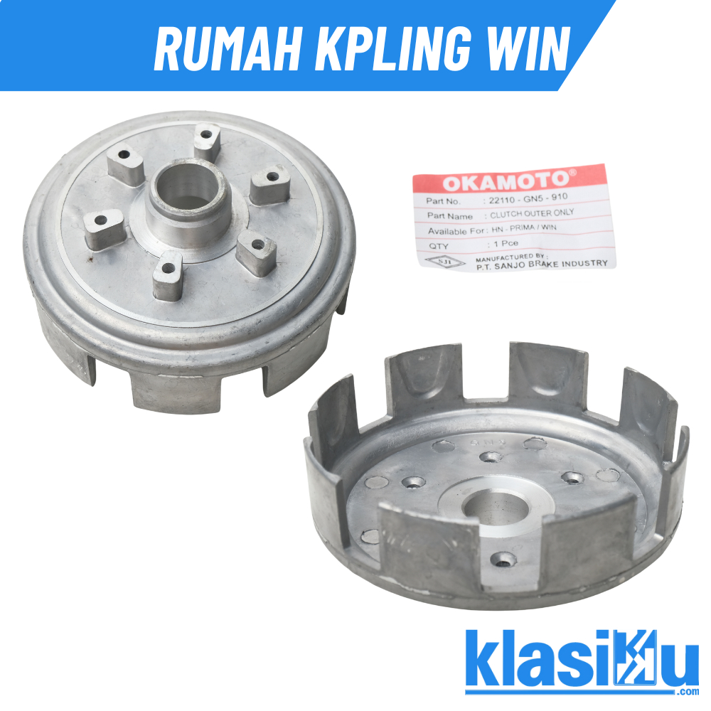 Rumah Kopling Clutch Outer Only Prima Win 100 Win100 22110-GN5-910