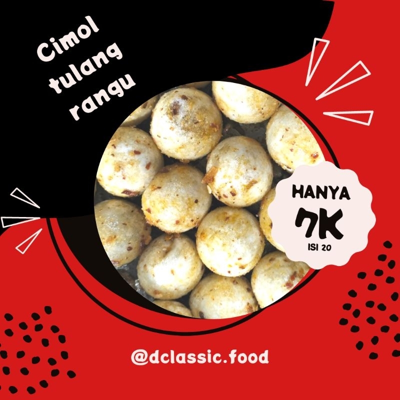 

cimol isi tulang rangu, murah isi banyak isi 30