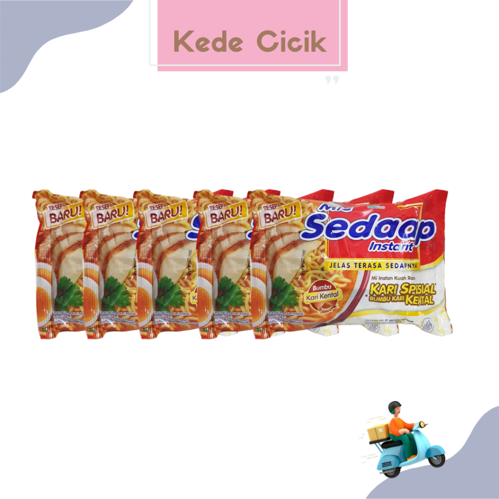 

(BUNDLE 5pcs) MIE SEDAP RASA KARI SPESIAL