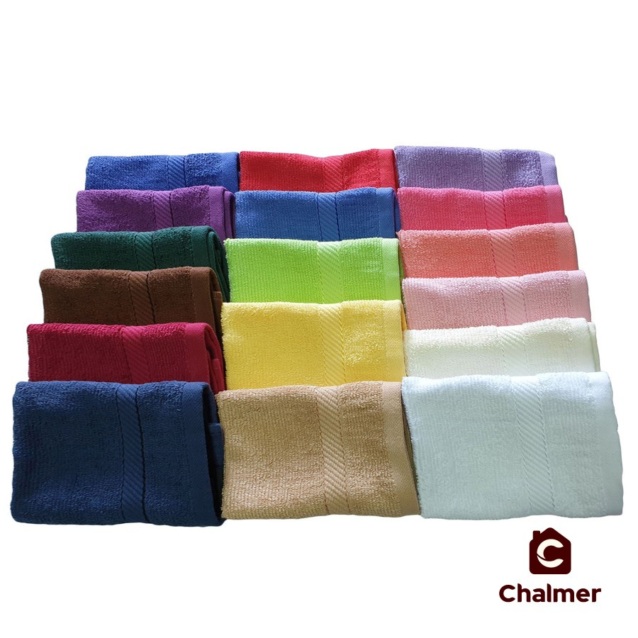 Handuk Muka Sapu Tangan Chalmer terry towel Bahan Katun 30 x 30 cm