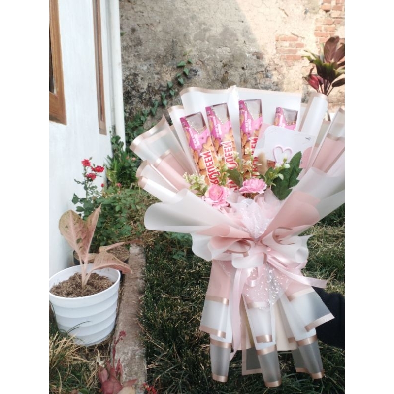 buket bunga dan coklat