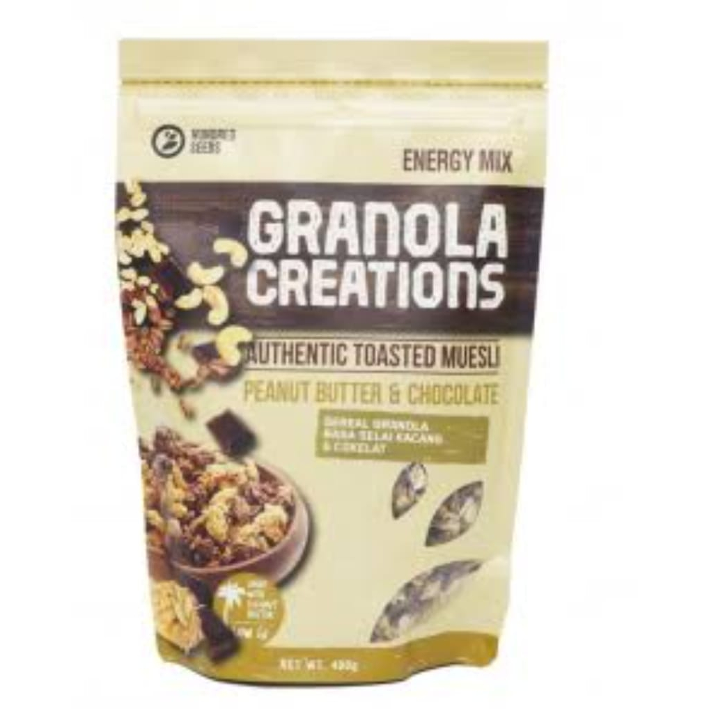 

NG Granola Creations Hundred Seeds 400g Tropical Fruits & Nuts / Cinnamon & Raisin / Peanut Butter &