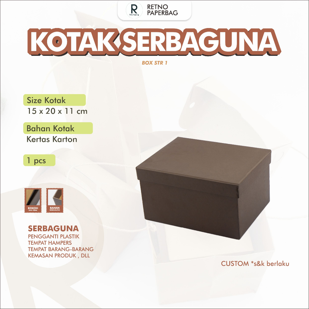 

Box Hajatan Kardus Karton Serbaguna STR1-Retno Paperbag