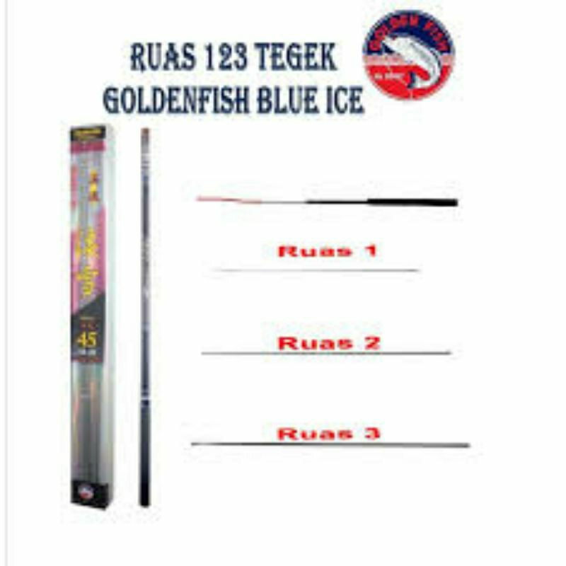 Ruas 123 Joran Tegek GOLDENFISH BLUE ICE