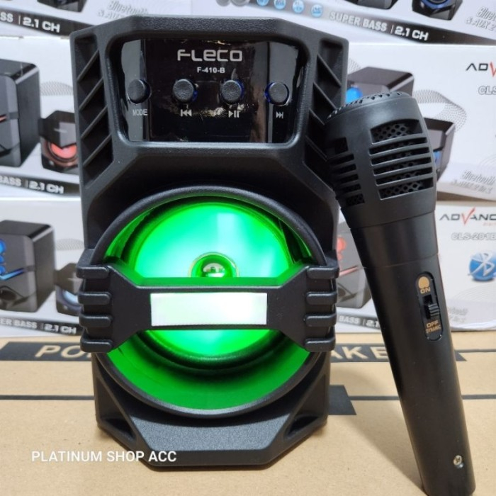 SPEAKER BLUETOOTH ORIGINAL FLECO F401 MULTIMEDIA/SALON AKTIF WIRELESS SUARA MUSIK PREMIUM MP3