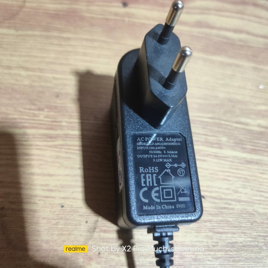 AC Power Adapter MLF-A00122400380FE0141 24v 0.38a Adaptor Mikrotik