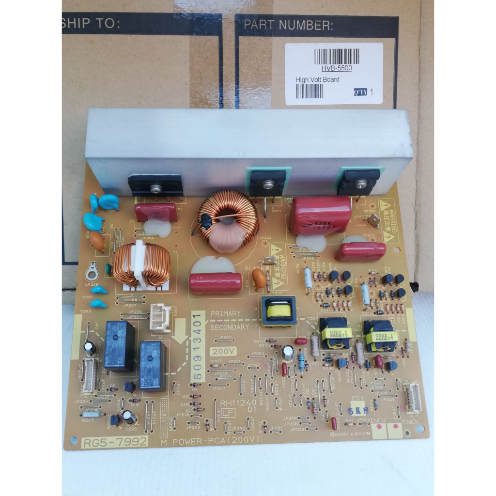 HVT (HIGH VOLTAGE) / RG5-7992-000 - 220-240V Fuser Power Supply Board for Color LaserJet 5500/5550