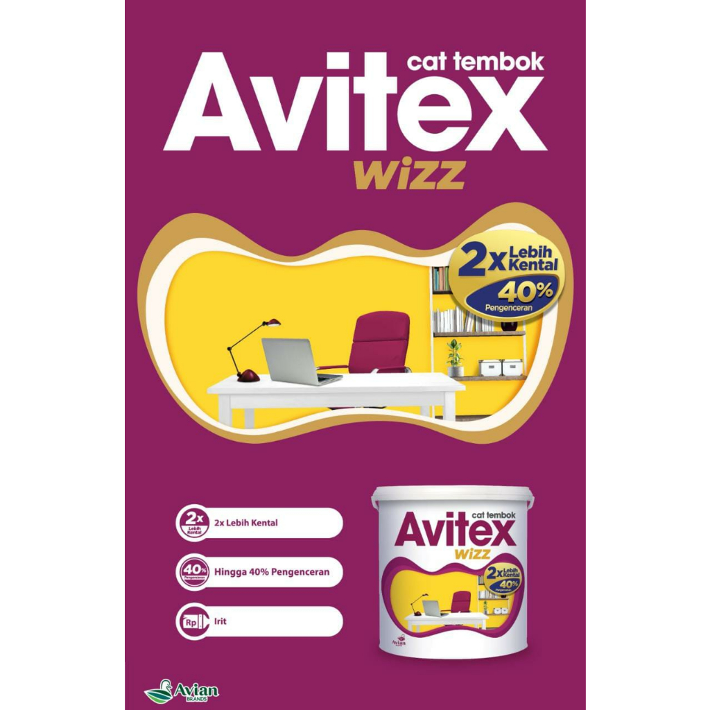 CAT TEMBOK AVITEX WIZZ 25KG