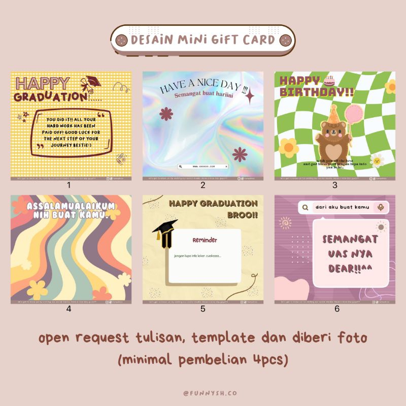 

Kertas/Alas Mini Gift CUSTOM FREE PLASTIK OPP