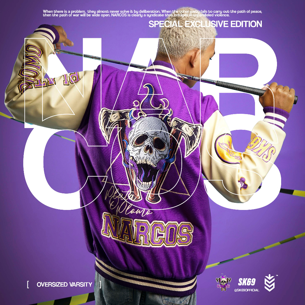 SK69 - Jaket - NARCOS Varsity Jacket
