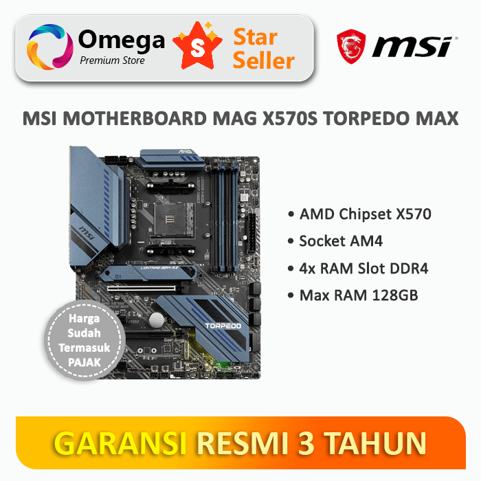 MSI Motherboard MAG X570S Torpedo Max