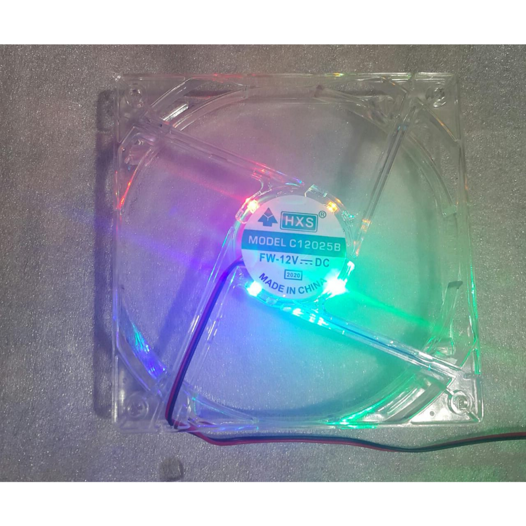 FAN CASING 12 CM BENING (TRANSPARANT) - FAN CASING LED RGBO (Plastik)