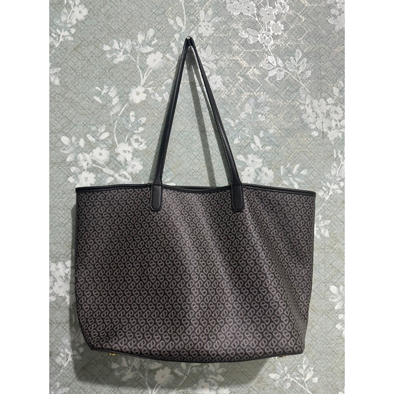tote bag buttonscarves black monogram