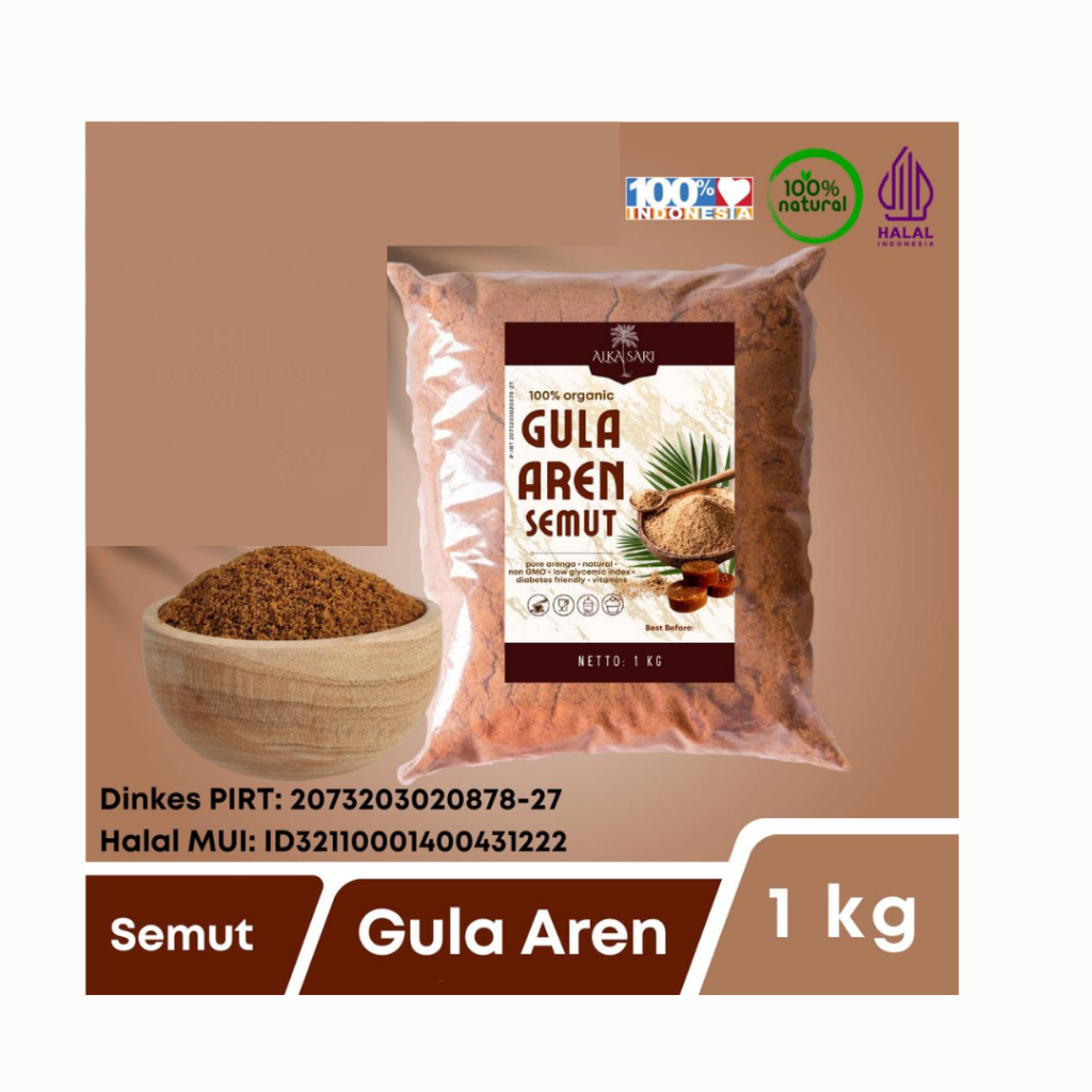 

Gula Aren Semut / Nira Aren Bubuk Organik 1Kg