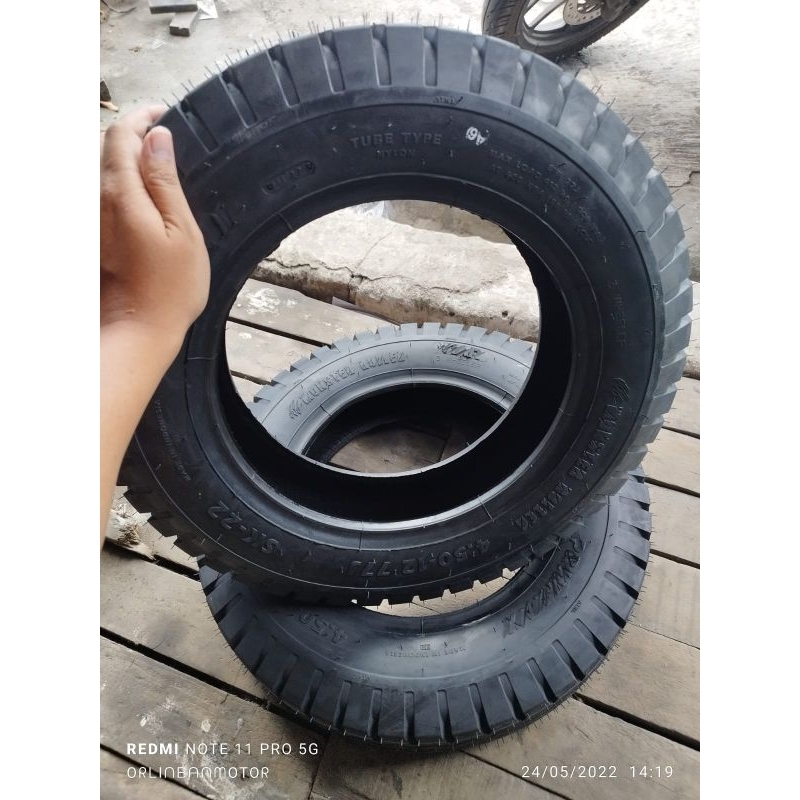 Ban Viar Roda 3 450-12/Ban Nozomi 450-12/Ban Luar Tossa 450-12