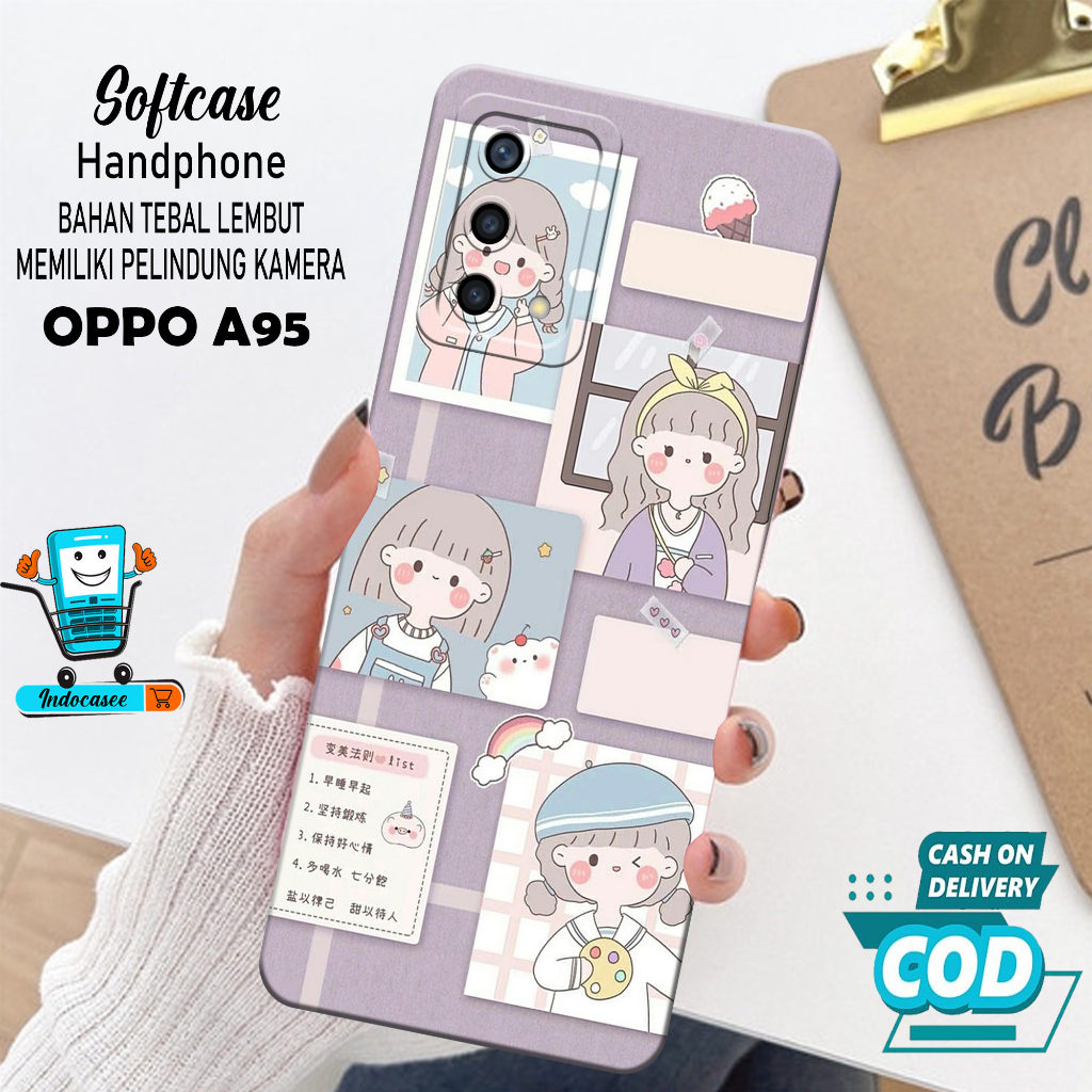 Case Hp OPPO A95 - Softcase OPPO A95 Terbaru - Casing OPPO A95 - Kesing OPPO A95 - Silikon OPPO A95 