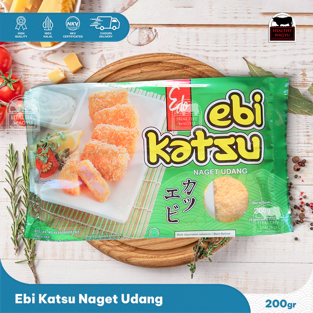 

Edo Ebi Katsu Nugget Udang Beku Frozen Food 200gr Healthy Wagyu