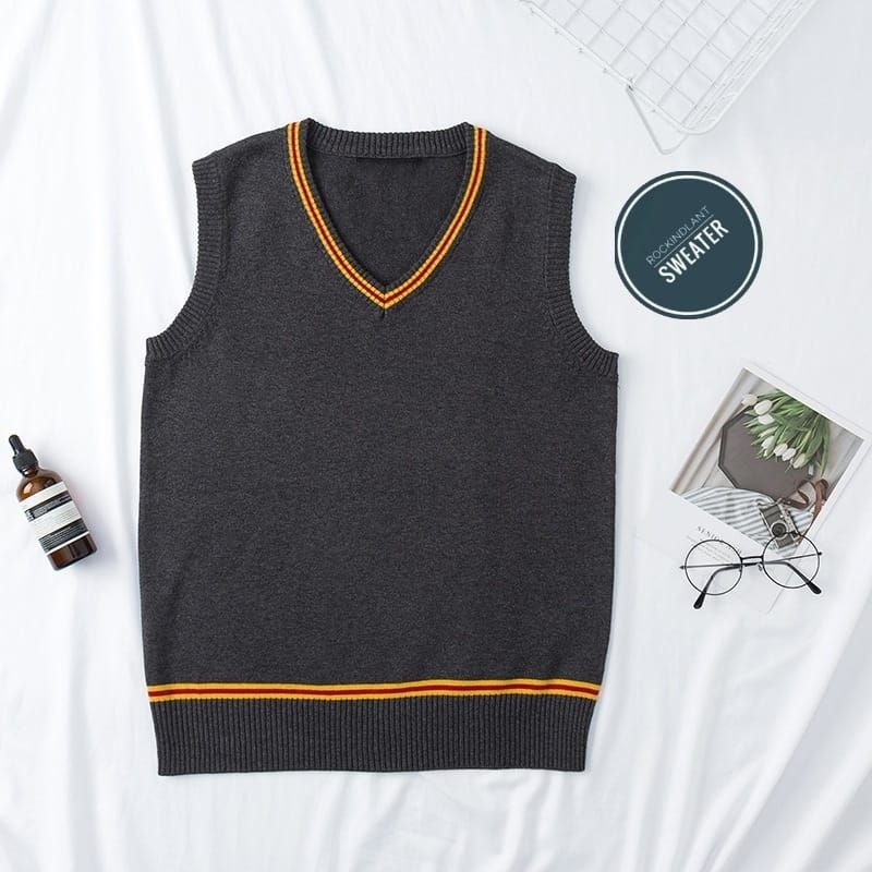 Sweater Gryfindor Rompi Pria Rajut Original