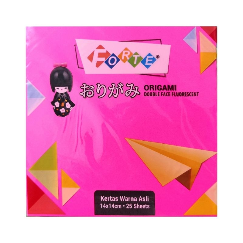 

❤ FAMILY ❤ ( 1 PACK ) Kertas lipat origami forte 16x16 cm / 14x14 cm