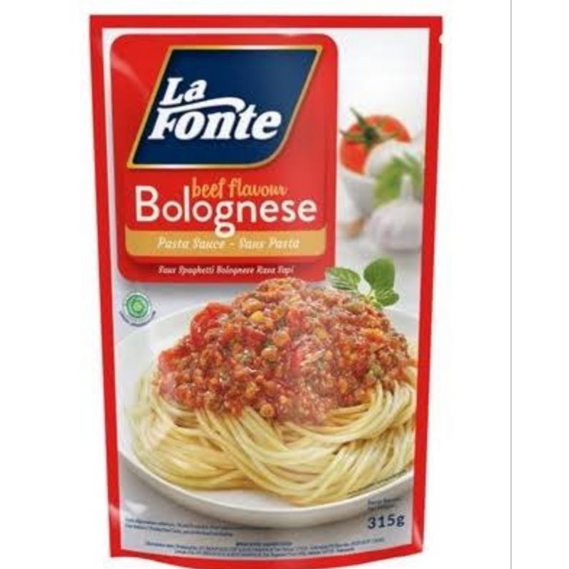 

Lafonte bologneise pasta beef 315gr