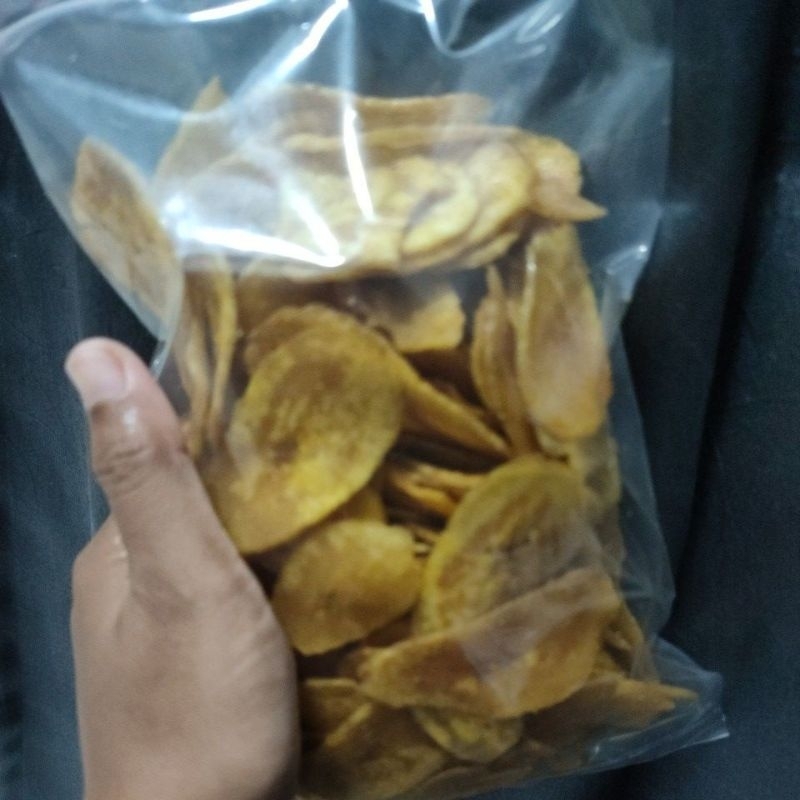 

keripik pisang manis renyah kemasan 1kilo