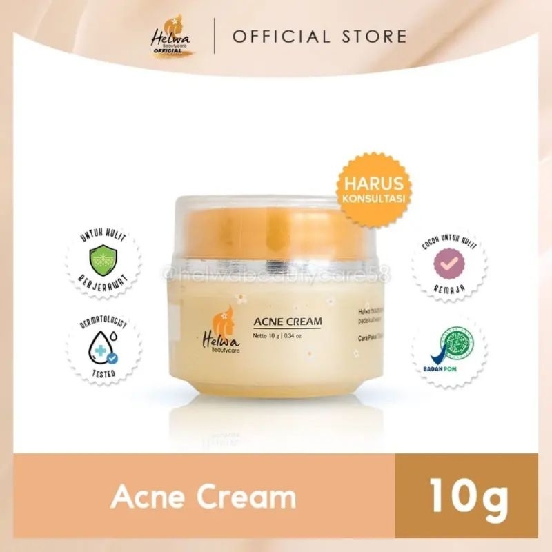 salep ACNE cream helwa beauty care (wajib konsul) solusi kulit wajah jerawat