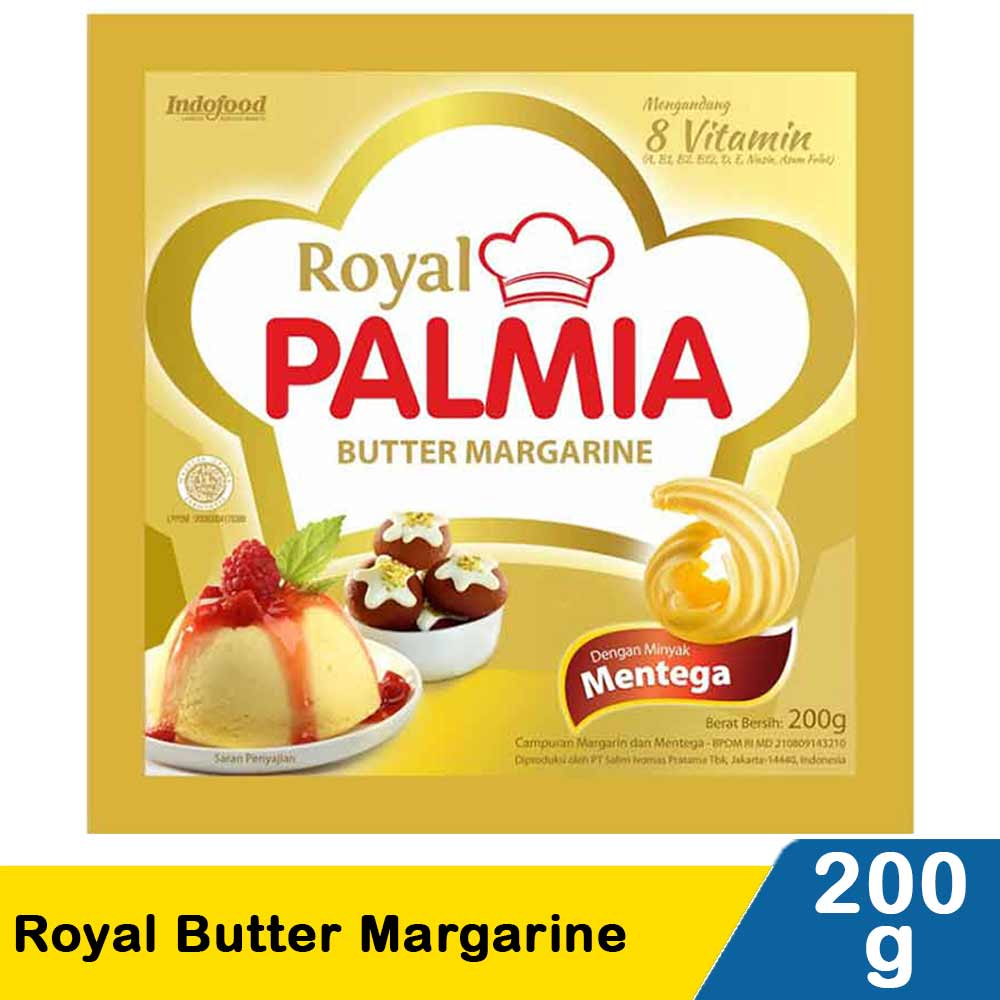 

Royal Palmia Butter Margarine Sachet 200 gr