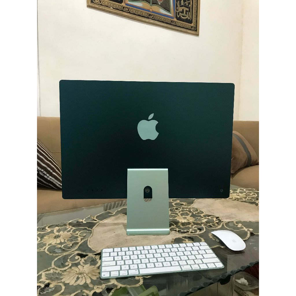 Apple iMac M1 Chip GREEN 2021 24" inch 8GB 256GB 8core CPU GPU RESMI - Hijau