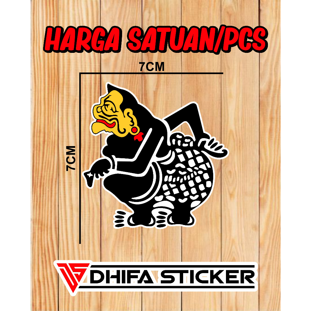 Cutting stiker semar STIKER WAYANG STIKER MOTOR