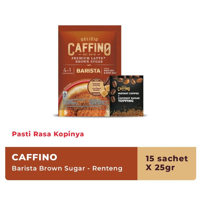 CAFFINO BARISTA - PREMIUM LATTE BROWN SUGAR 25 GR (15 SACHET)
