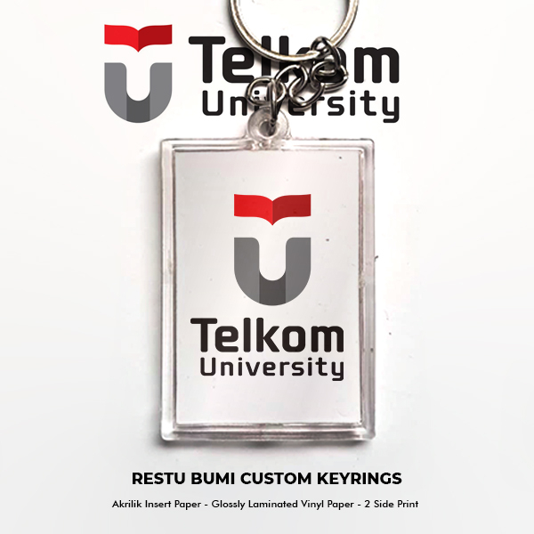 Gantungan Kunci Telkom University -- Kotak