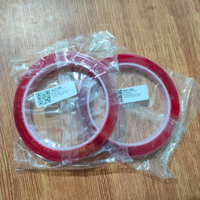 

Selotip Double Tape Perekat Lem Akrilik 3M Bening Transparan