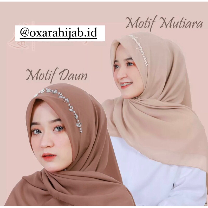 Hijab Bella Payet | Bella Square Payet | Bella Payet Bando | Segiempat Payet Mutiara