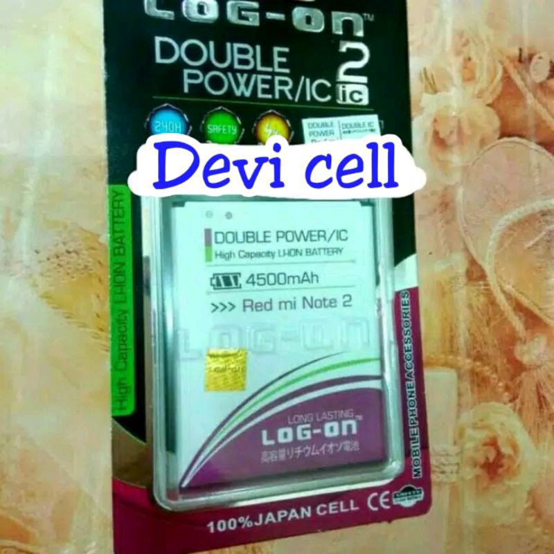 BATRE BATREI BATERAI REDMI NOTE 2 REDMI NOT 2 BM 45 BM45 / DOUBLE POWER 4500MAH