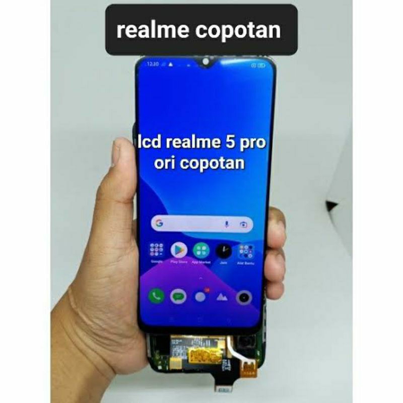 Lcd Fullset Ori Copotan Realme 5 Pro 100% Normal