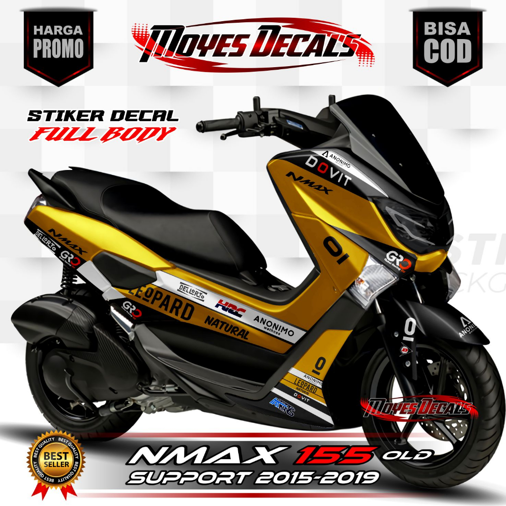 Decal Sticker Yamaha Nmax 155 Old Fullbody 2015-2019 Decal stiker nmax old / stiker nmax full body d