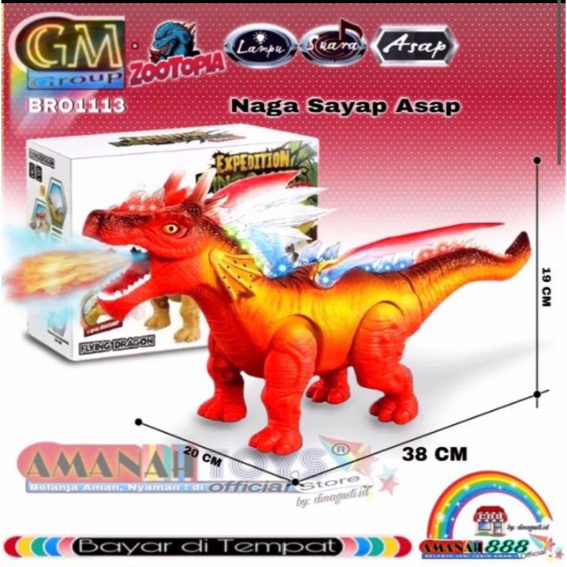 Mainan robot dino dragon
