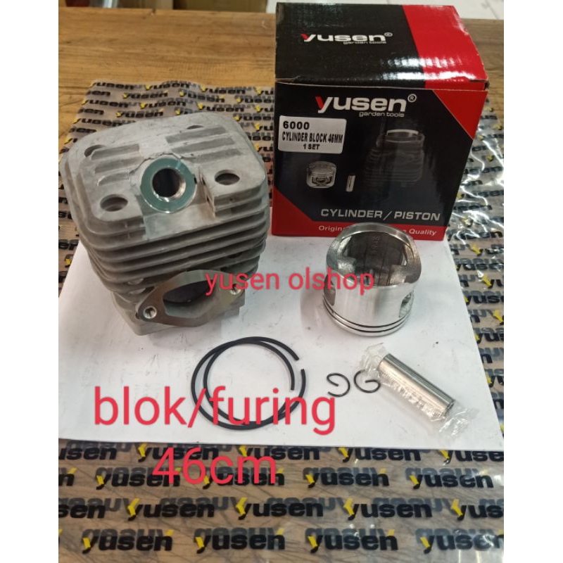 cylinder block 46mm gergaji mesin chainsaw 5200/5800/ 6000