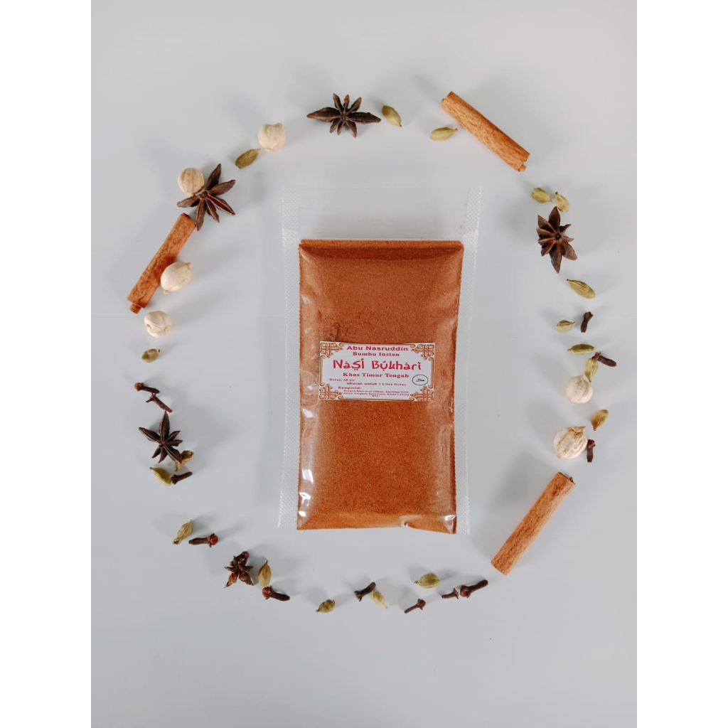 

Bumbu Nasi Bukhari Instant 50gr / Instant Bukhari Seasoning 50gr