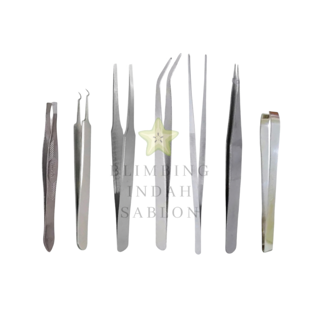 Pinset Cabut Bulu Deco Varian SATUAN Catut Perangko Capit Besi Peralatan Perlengkapan Beauty Penjepi