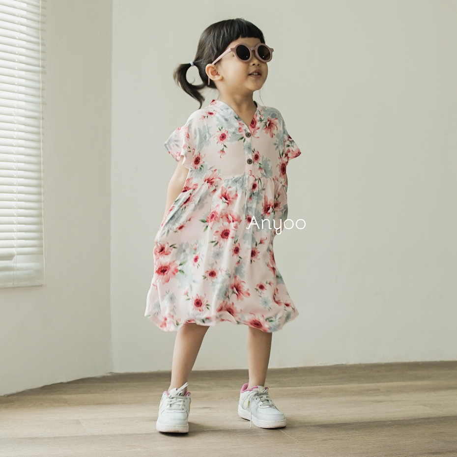 Anyoo Lilia Dress Anak Nyaman 2-7 Tahun