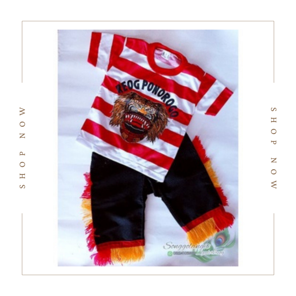 【rPX】 HARGA GROSIR SATU SET BAJU DAN CELANA REOG PONOROGO/Set baju reog dan ganong. baju reog. baju 