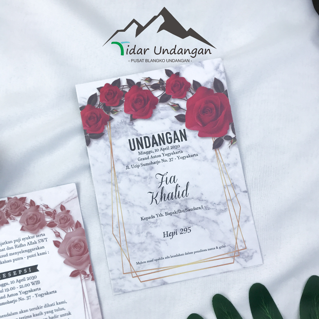 Blangko Undangan Pernikahan Hepi 295 Harga Murah