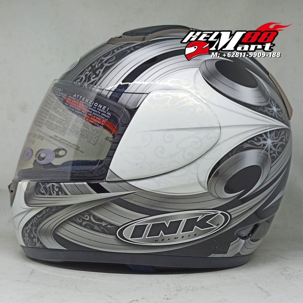 Helm INK GP Race 2 Chromo - INK GPRACE 2 Helm Full Face